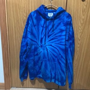 Royal Blue Tie Dye Hoodie